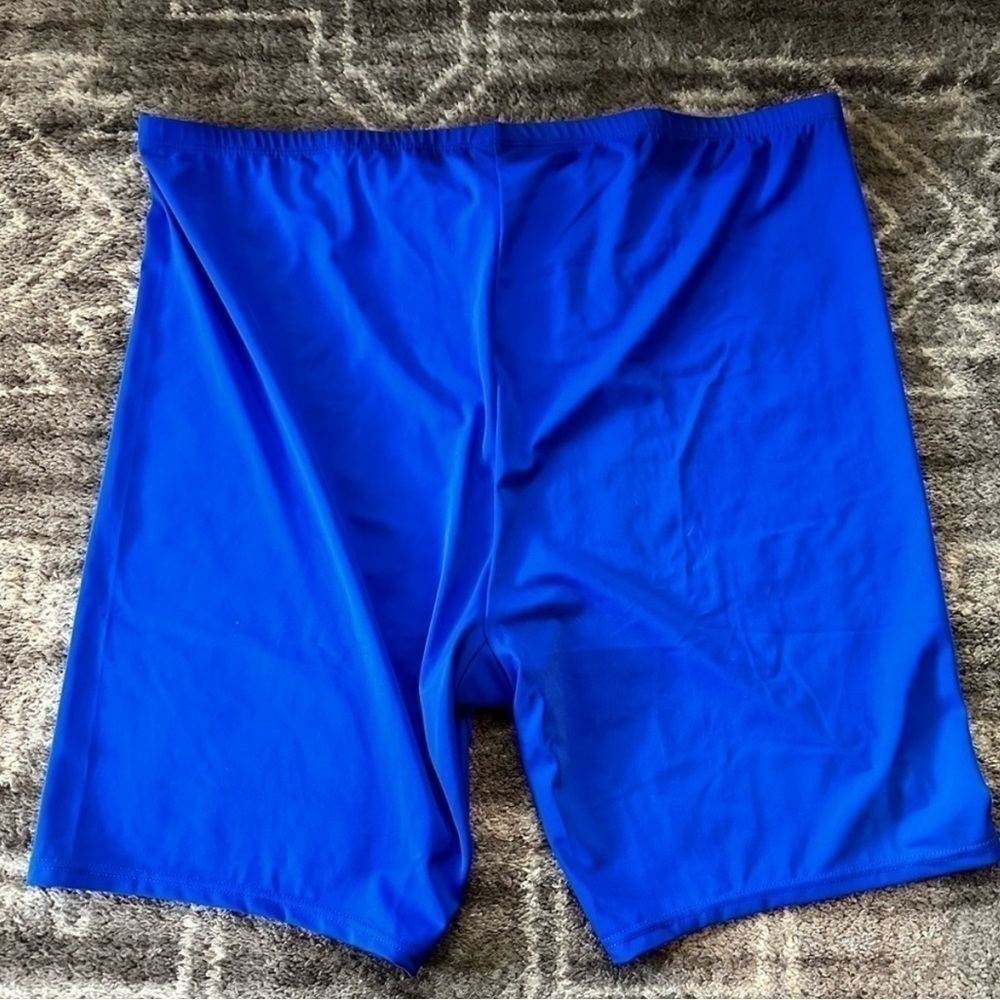 Swimsuits For All Chlorine Resistant Bike Shorts 8” Blue - Picture 3 of 6